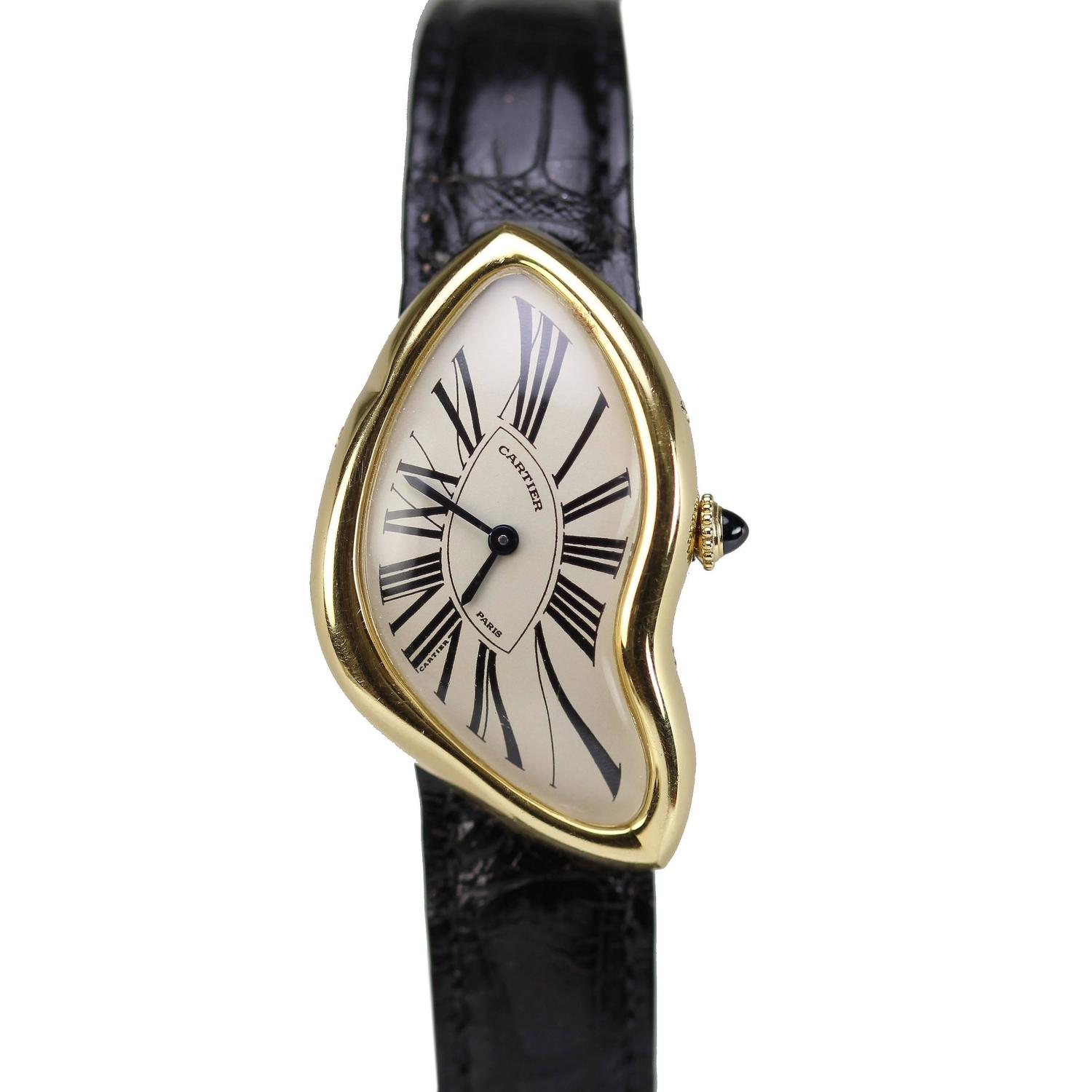 Cartier Yellow Gold Crash Limited Edition wristwatch at 1stdibs