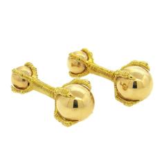 Whimsical Tiffany & Co. France Gold Claw Cufflinks