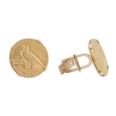 Gold Historic USA Coin Cufflinks