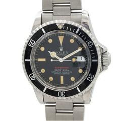 Rolex Stainless Steel Red Submariner Wristwatch ref 1680