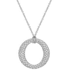  Tiffany & Co. Elsa Peretti Diamond Platinum Sevillana Pendant