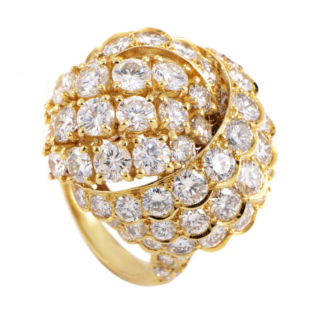 Van Cleef & Arpels Yellow Gold Diamond Ring