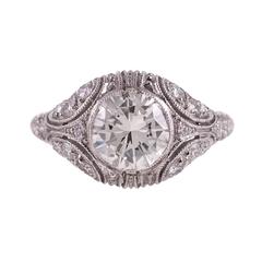 1.80 Carat Diamond Platinum Ring
