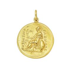 Gold Athena Pendant