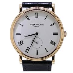Patek Philippe Rose Gold Calatrava Hobnail Bezel wristwatch Ref 5119R
