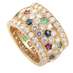 Cartier Panthere Multi-Stone Diamond Gold Ring 11