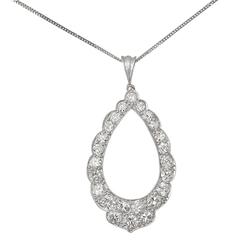 1910s 2.35 Carat Diamond and Platinum Pendant 6