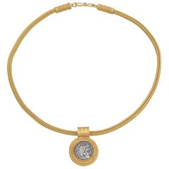 Ancient Greek Coin Pendant Necklace