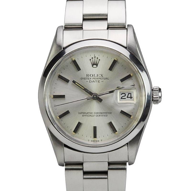 Rolex Stainless Steel Date Automatic Wristwatch Ref 15000