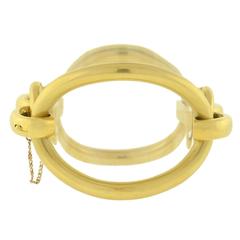 1970s Large Gold Link Bracelet 