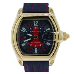 Cartier Yellow Gold Limited Edition Emerson Fittipaldi Roadster Wristwatch