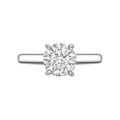 Betteridge 1.50 Carat Round Brilliant Diamond Platinum Engagement Ring