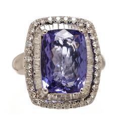 Tanzanite Diamond Gold Ring Tanzanite Diamond Gold Ring
