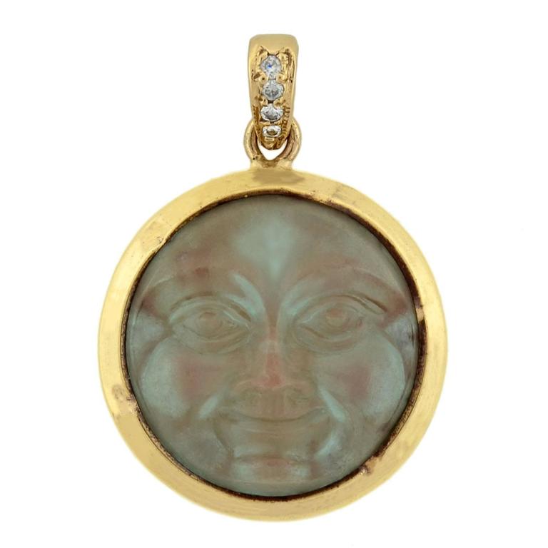 Man in the moon pendant cheap