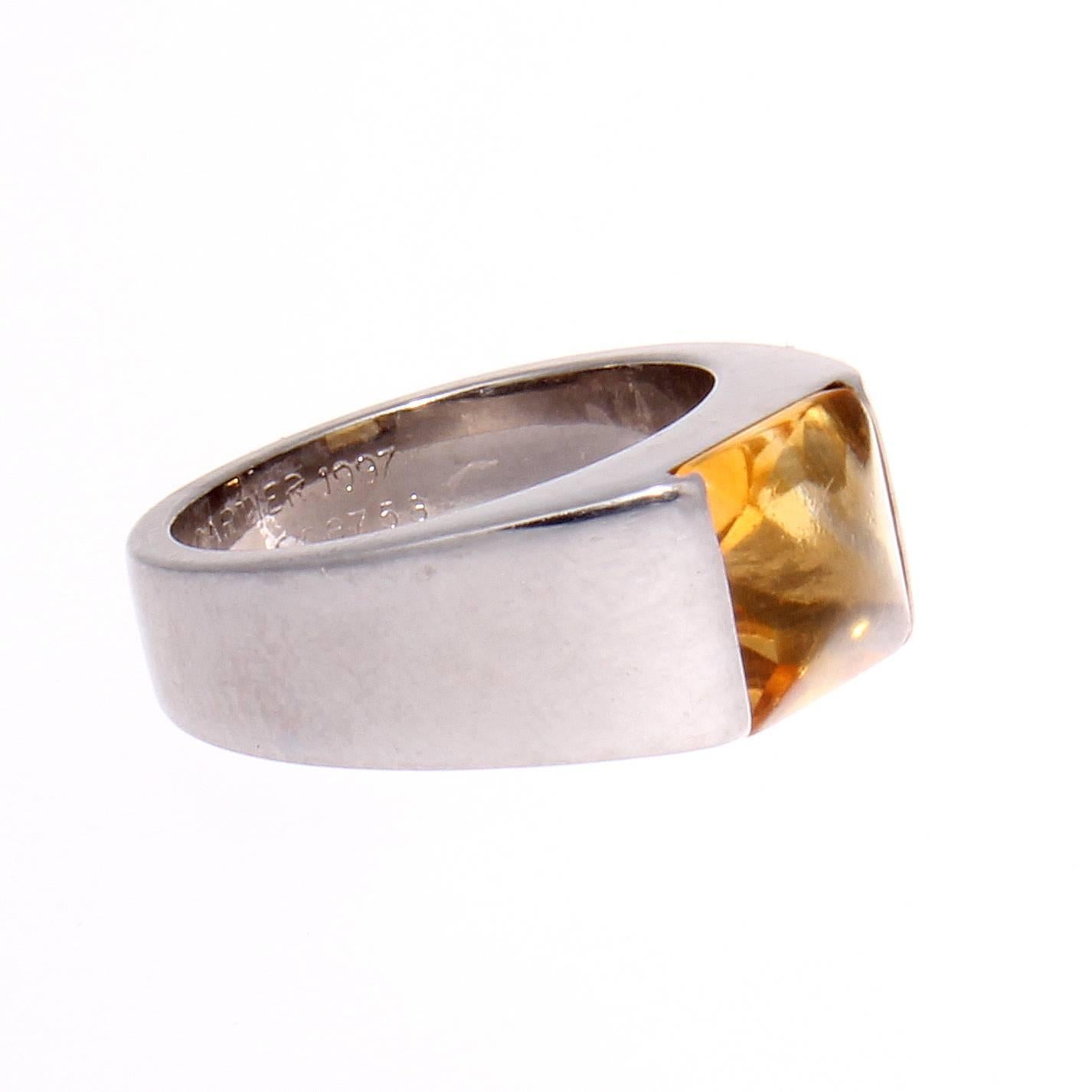 cartier citrine ring