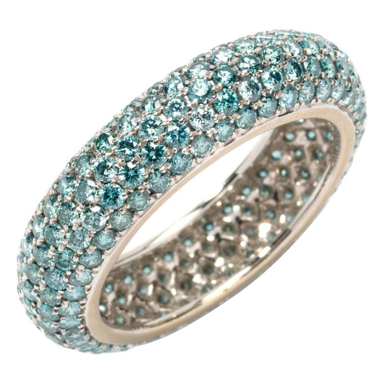 Diamond Gold Band Ring For Sale at 1stDibs