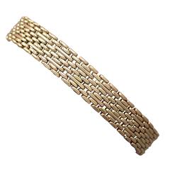 14k Gelbgold Tor Link Armband - antike russische Circa 1915