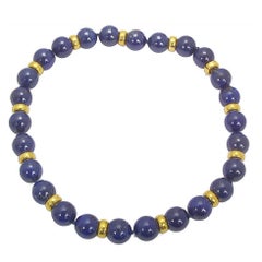 Colleen B. Rosenblat Stunning Lapis Lazuli Gold Necklace