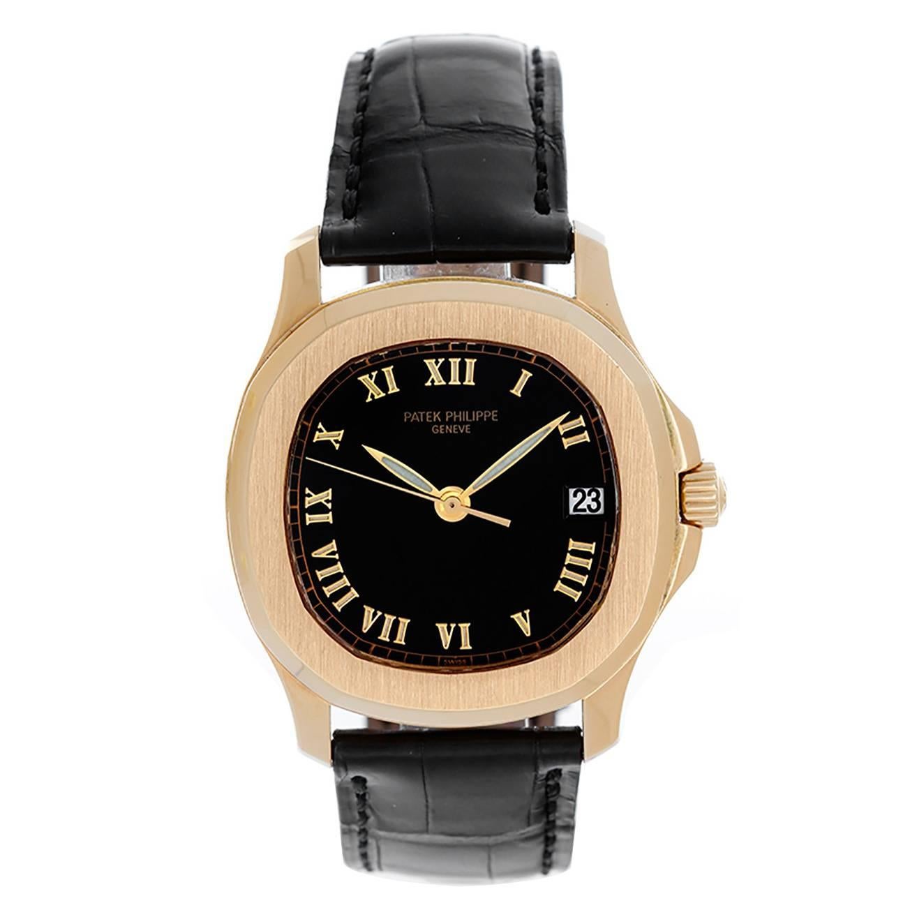 Patek Philippe Yellow Gold Aquanaut Automatic Wristwatch Ref 5060J 