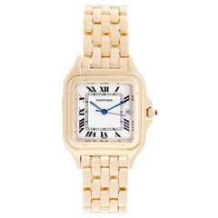 Vintage Cartier Yellow Gold Panther Quartz Wristwatch Ref W25014B9