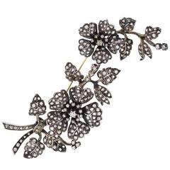 Portuguese en Tremblant Diamond Silver Top Gold Brooch 5