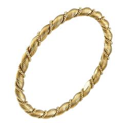 Van Cleef & Arpels France Gold Bangle Bracelet