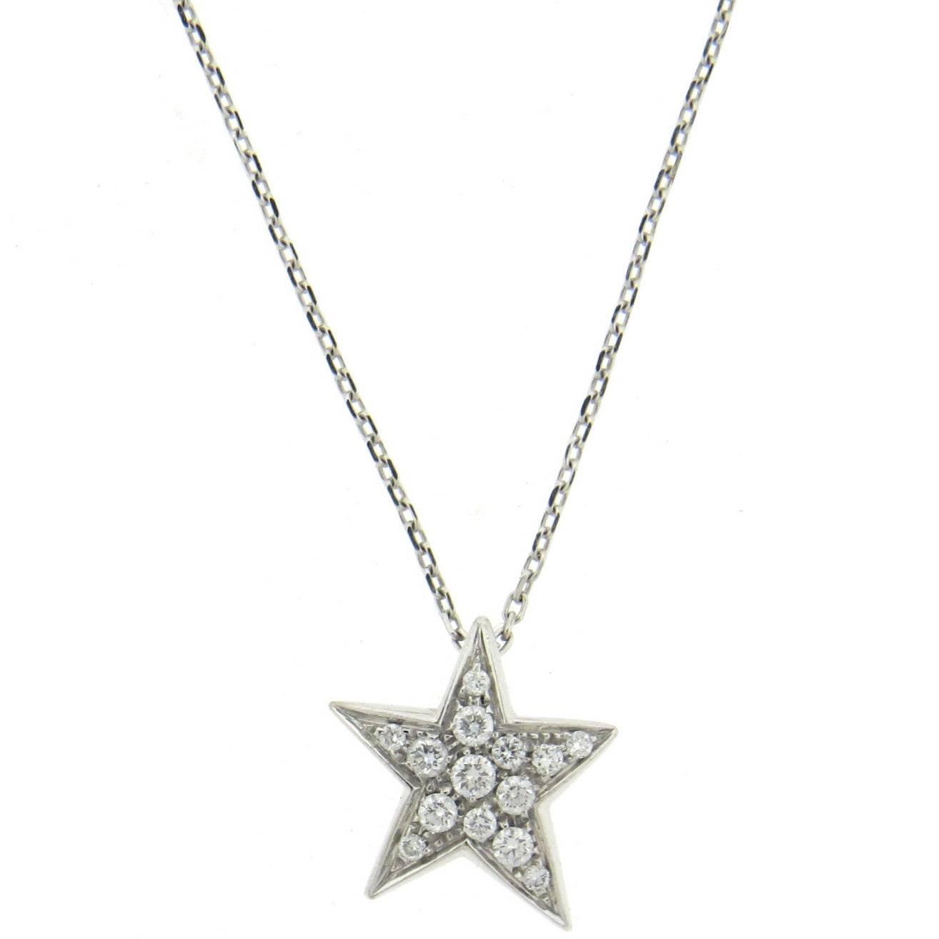 Gold Star Pendant Necklace 23