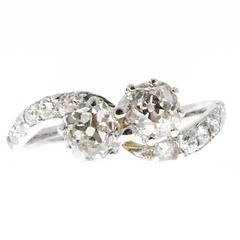 Diamond Gold Bypass Engagement Ring 2