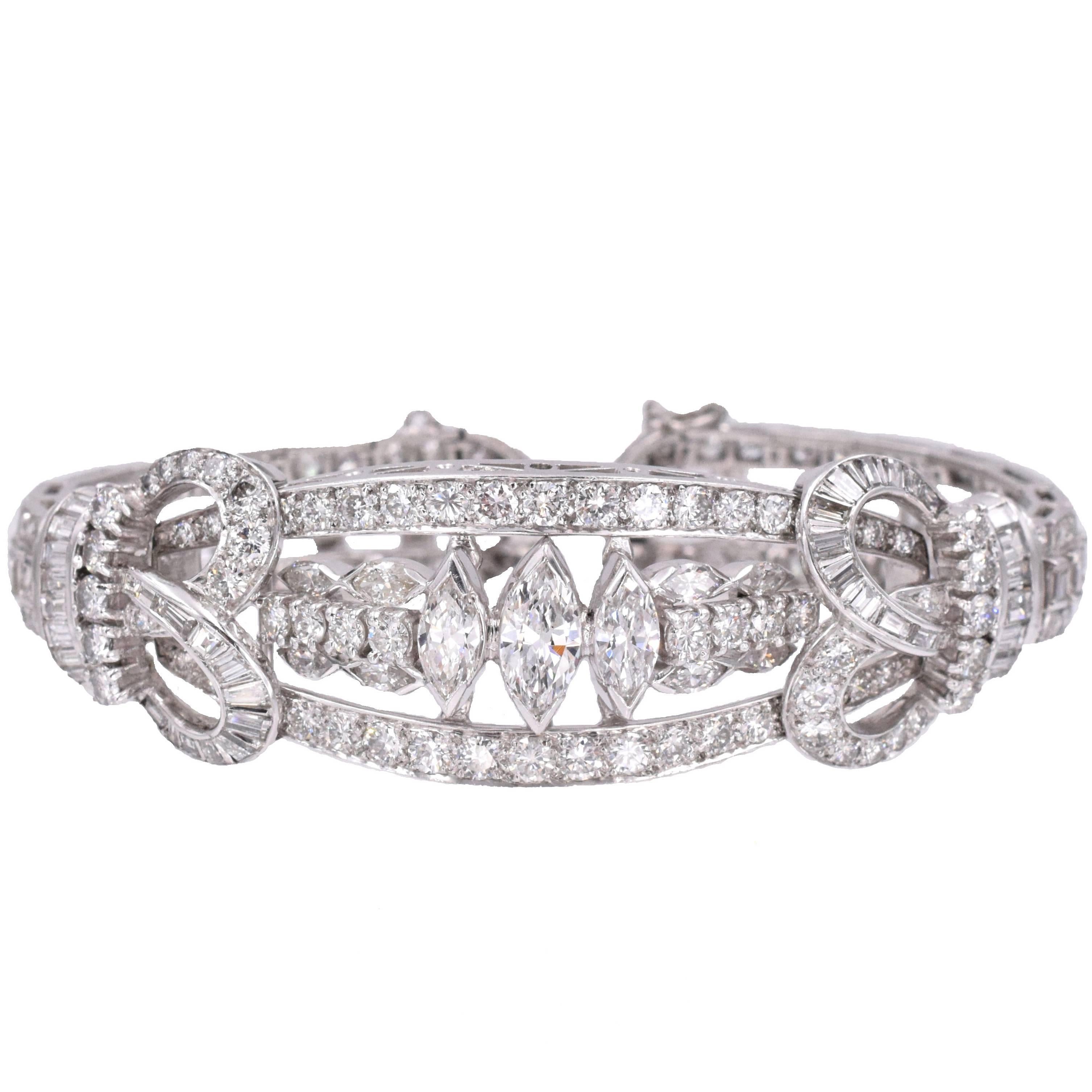 1930 Art Deco Diamond Bracelet
