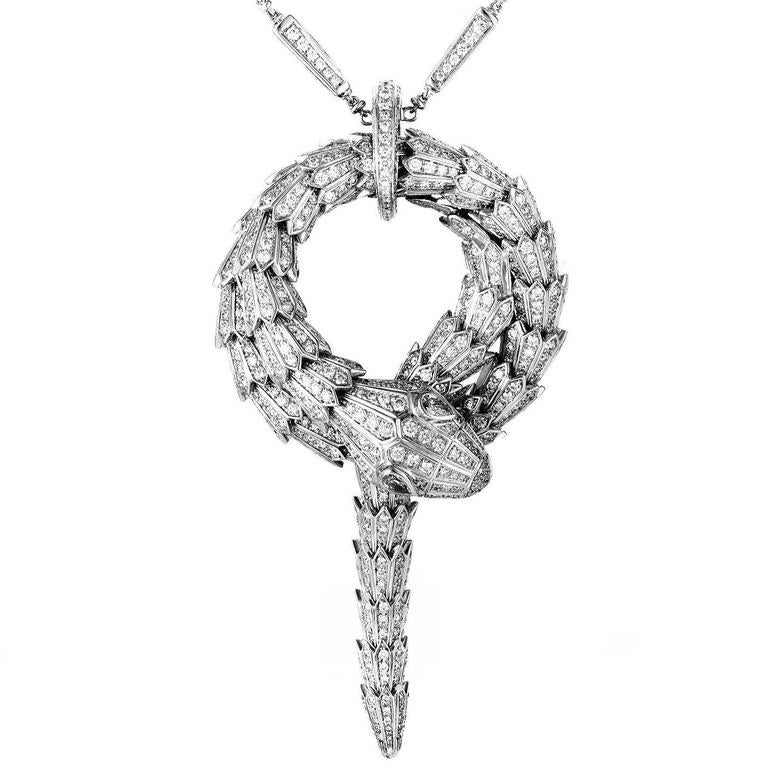 bulgari snake pendant