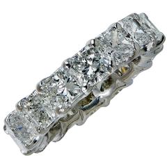 8 Carats Diamonds Platinum Eternity Band Ring