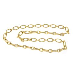 Tiffany & Co. Solid Gold Link Clasp Necklace 