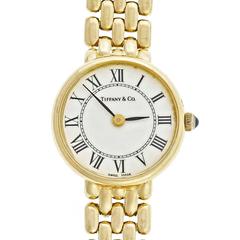 Tiffany & Co. Lady's Yellow Gold Mesh Wristwatch 
