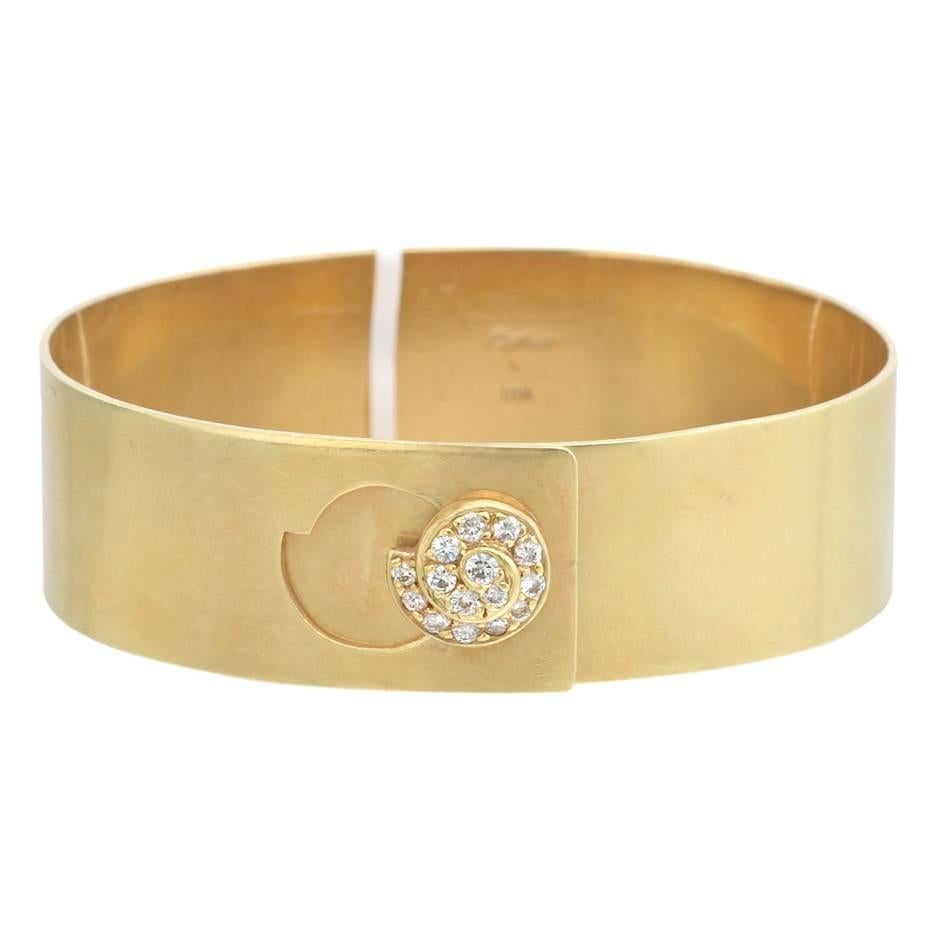 Cartier Diamond Gold Bangle Bracelet