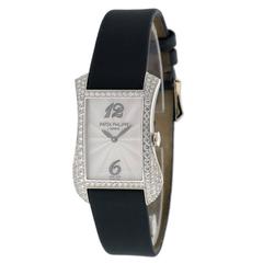 Patek Philippe Lady's White Gold Gondolo Quartz Wristwatch Ref 4972G-001