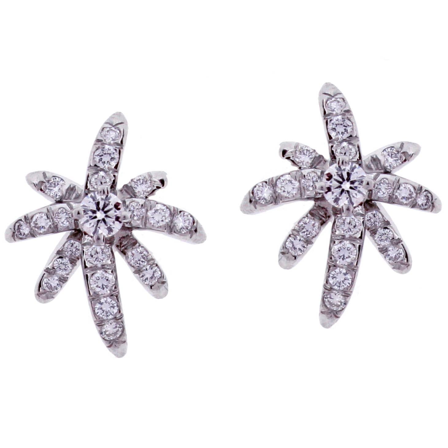Tiffany & Co. Diamond Platinum Fireworks Earrings
