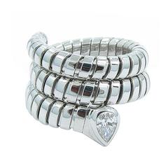 Bulgari Tubogas Diamond Serpenti Snake Ring