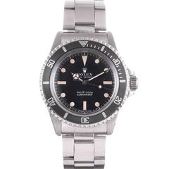 Rolex Stainless Steel “Serif Dial” Submariner Wristwatch Ref 5513