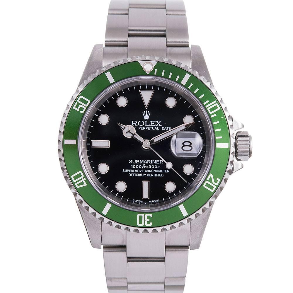 Rolex Stainless Steel “F” Series Anniversary Submariner Wristwatch Ref 93250