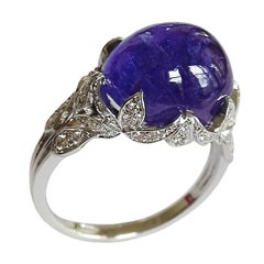 Dalben Tanzanite Diamond Gold Ring