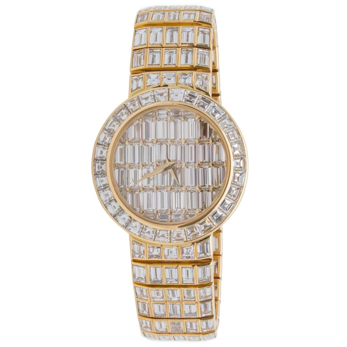 Vacheron Constantin Yellow Gold Diamond Kalla Pagode No 1 Wristwatch For Sale