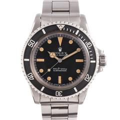 Retro Rolex Stainless Steel Submariner Wristwatch Ref 5513