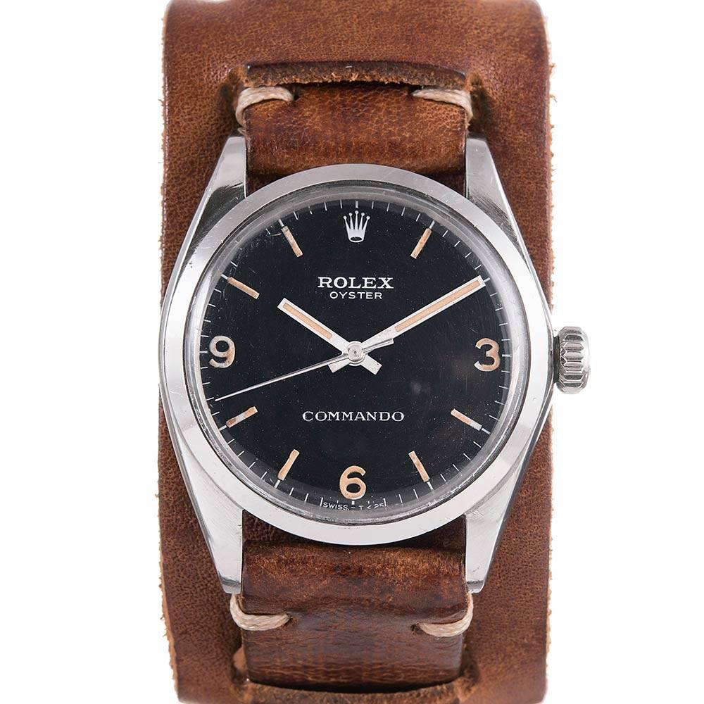 Rolex Edelstahl-Armbanduhr "Commando" Ref 6429