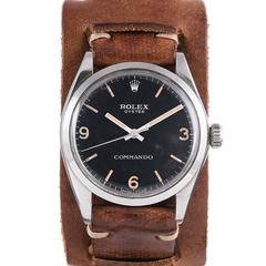 Rolex Stainless Steel “Commando” Wristwatch Ref 6429