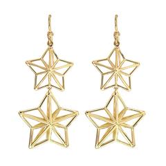 Dangling Stars Gold Earrings