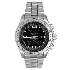 Breitling Stainless Steel Professional B-1 Countdown Timer Quartz Wristwatch