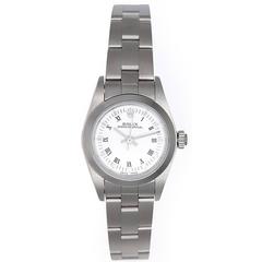 Rolex Lady's Stainless Steel Oyster Perpetual Automatic Wristwatch Ref 76080