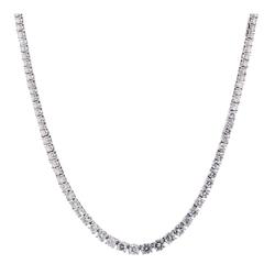 Diamond Platinum Riviere Necklace