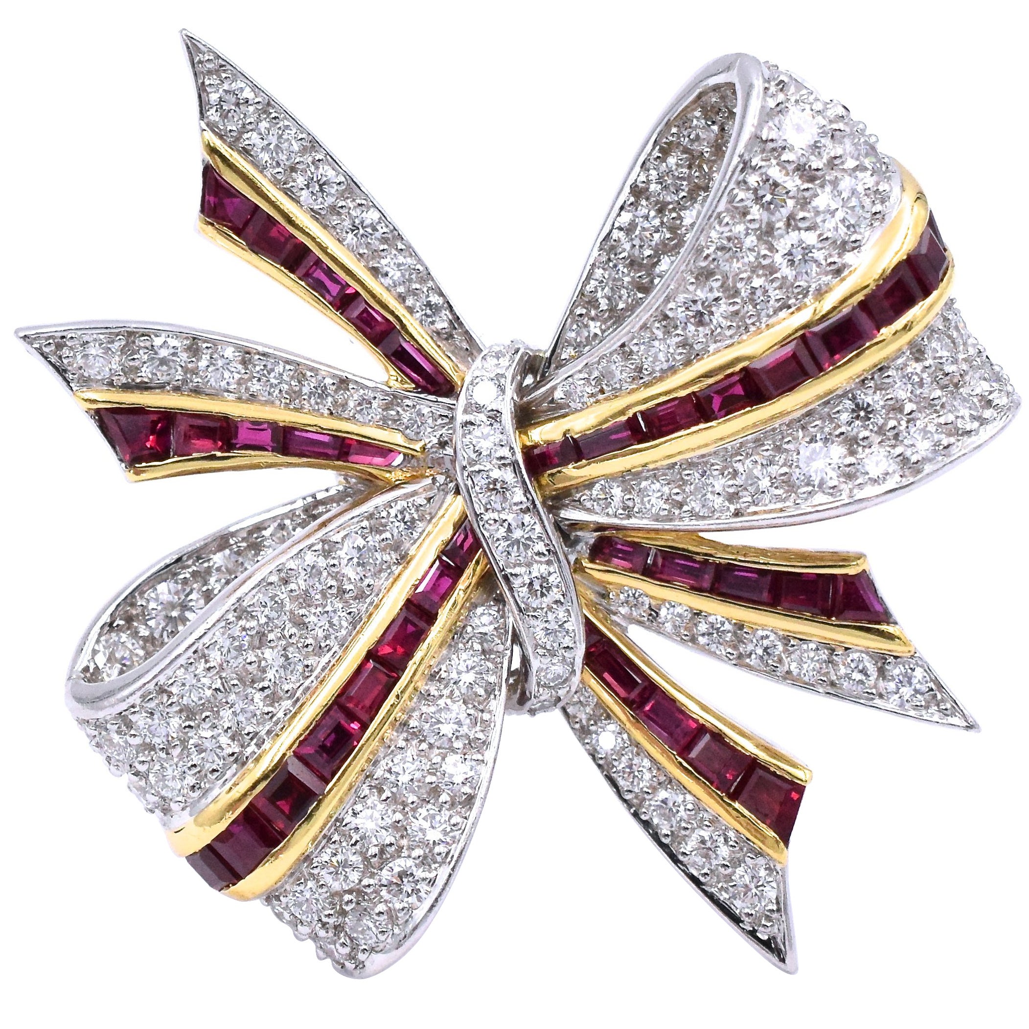 TIFFANY and CO. Belle Époque Diamond Brooch at 1stDibs