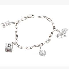 Cartier Diamond Gold Bracelet with Charms